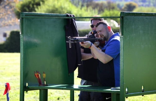 Crossbow archery shooting'